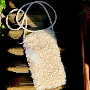 BRAND NEW COS White Fleece Purse (with tags!)